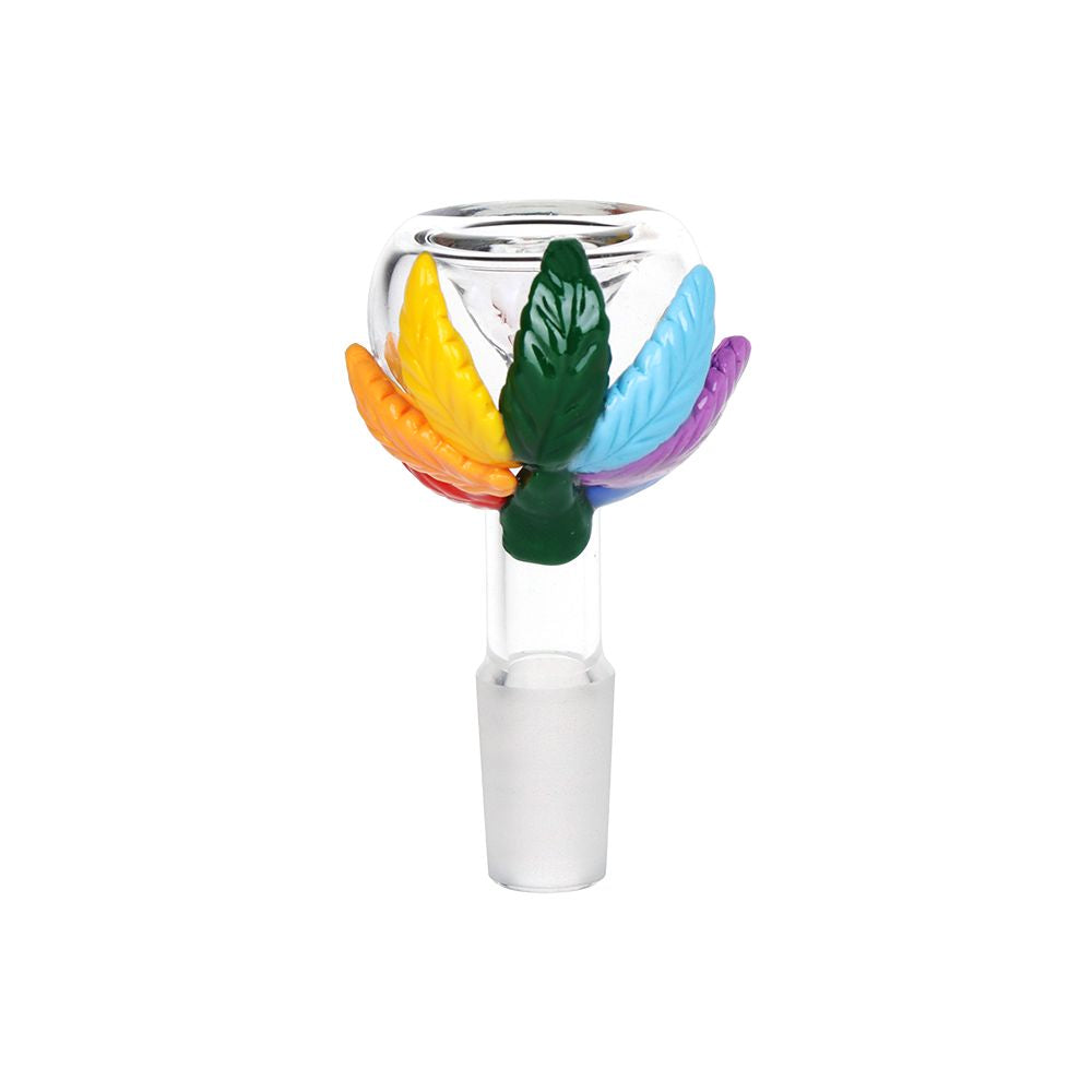 5CT BUNDLE - Pride Leaf Glass Herb Slide - 14mm M