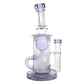 Calibear Sandblasted Klein Recycler Dab Rig with Seed of Life Perc – 8” Glass Rig
