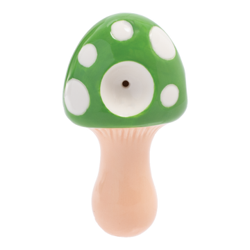 Wacky Bowlz 3.5” Ceramic Pipe – Green Mushroom