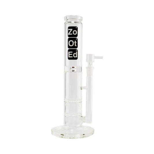 Zooted Glass 12” Water Pipe – Straight Tube