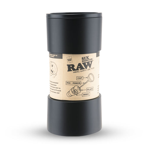 RAW Lean Size Black Six Shooter Cone Filler