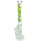 18" AFM Lightbeam Clear Glass 9mm Straight Tube Bong Bundle