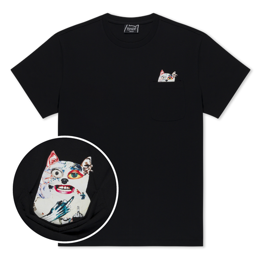 Lord Nermal Collage Pocket Tee (Black)