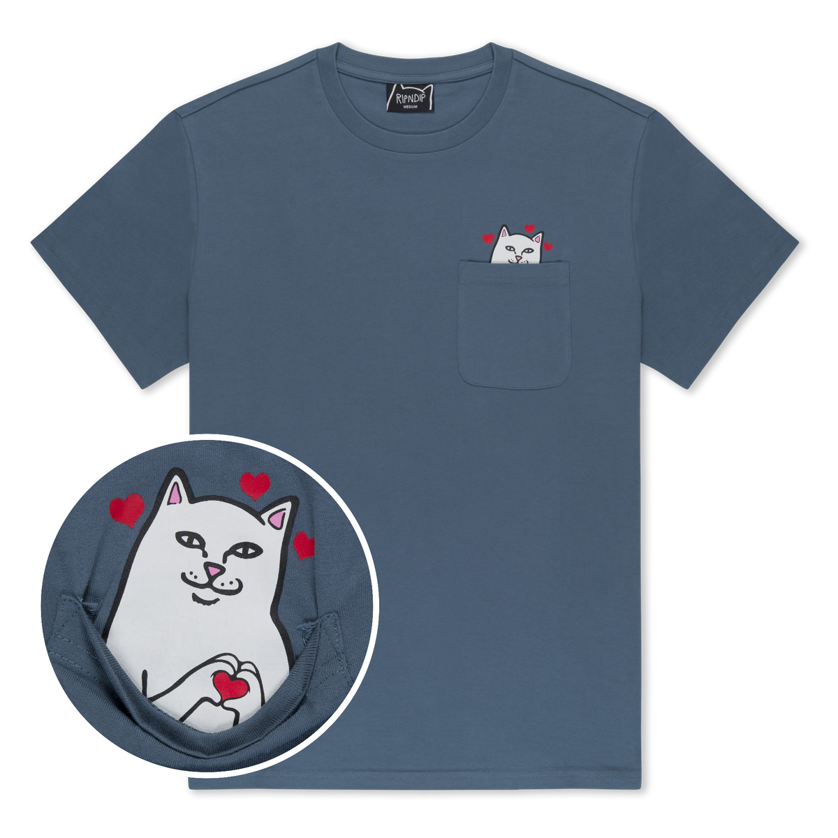 Nermal Loves Pocket Tee (Slate)