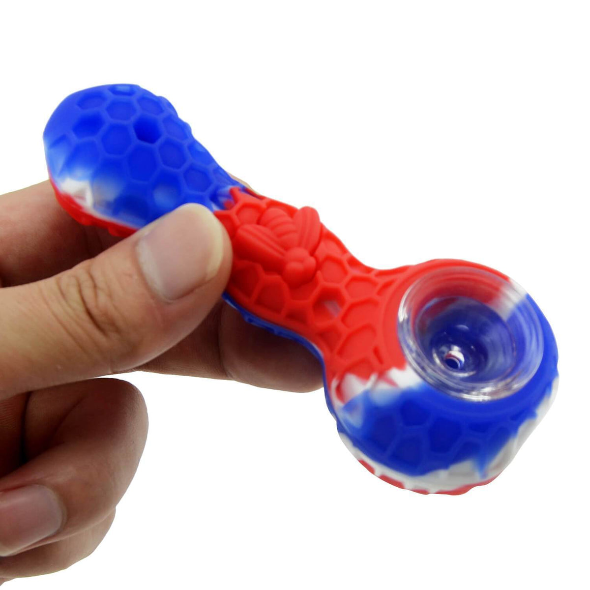 Silicone Pipe With Glass Bowl