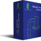 Space King Blender Terp Slurper (Dark Blue)