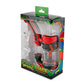 Ooze Stack Pipe Silicone Bubbler - Black / Red