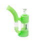 Ooze Stack Pipe Silicone Bubbler - Green Glow
