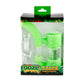 Ooze Stack Pipe Silicone Bubbler - Green Glow