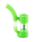 Ooze Stack Pipe Silicone Bubbler - Green Glow