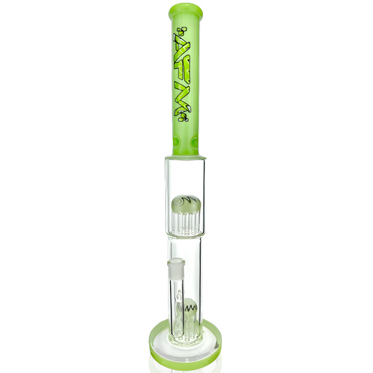AFM 19″ Double Hitter Reversal Straight Tube Bong