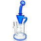 10.5" AFM Glass Drain Recycler Double Color Inline Dab Rig