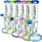 8″ AFM Colored Lip Clear Mini Straight Tube Beaker