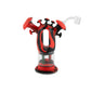 Ooze Trip Pipe Silicone Bubbler - Black / Red