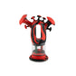 Ooze Trip Pipe Silicone Bubbler - Black / Red