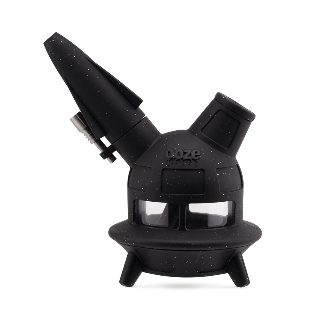 UFO Silicone Water Pipe & Nectar Collector -Shimmer Black