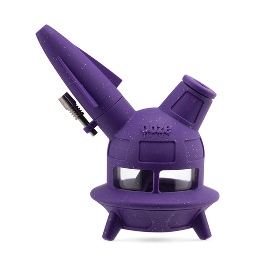 UFO Silicone Water Pipe & Nectar Collector - Shimmer Purple