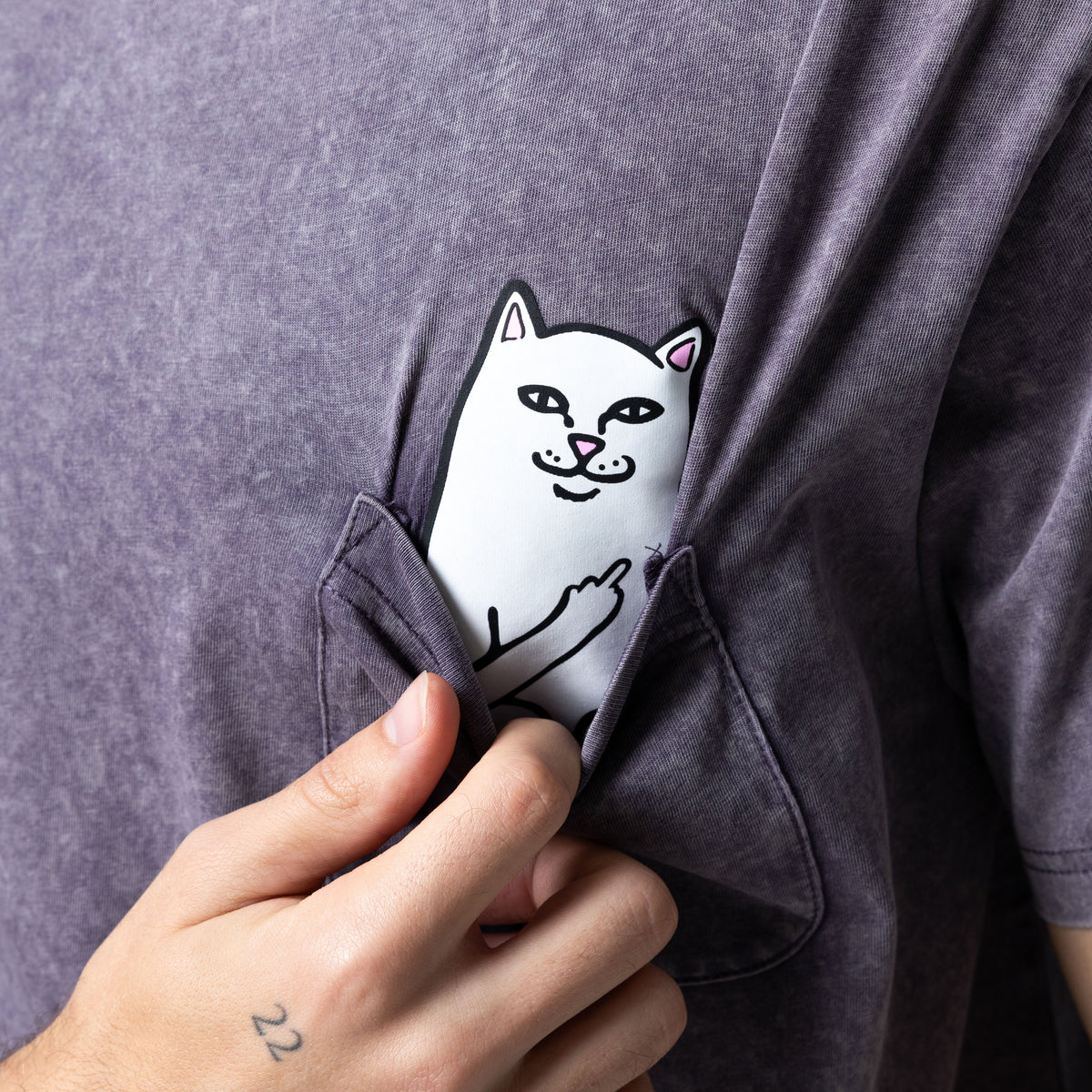 Lord Nermal Pocket Tee (Grape Vintage Wash)