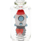 Empire Glassworks “Glow Rocket Ship” Peak Attachment – 4½″ – US-Made