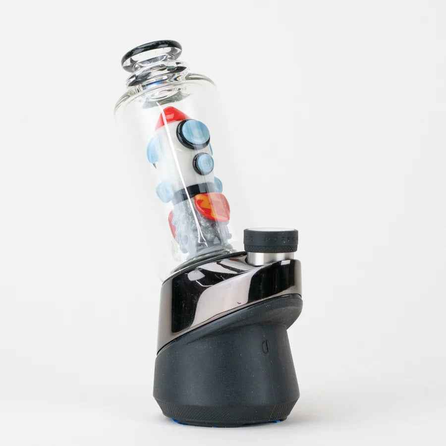 Empire Glassworks “Glow Rocket Ship” Peak Attachment – 4½″ – US-Made