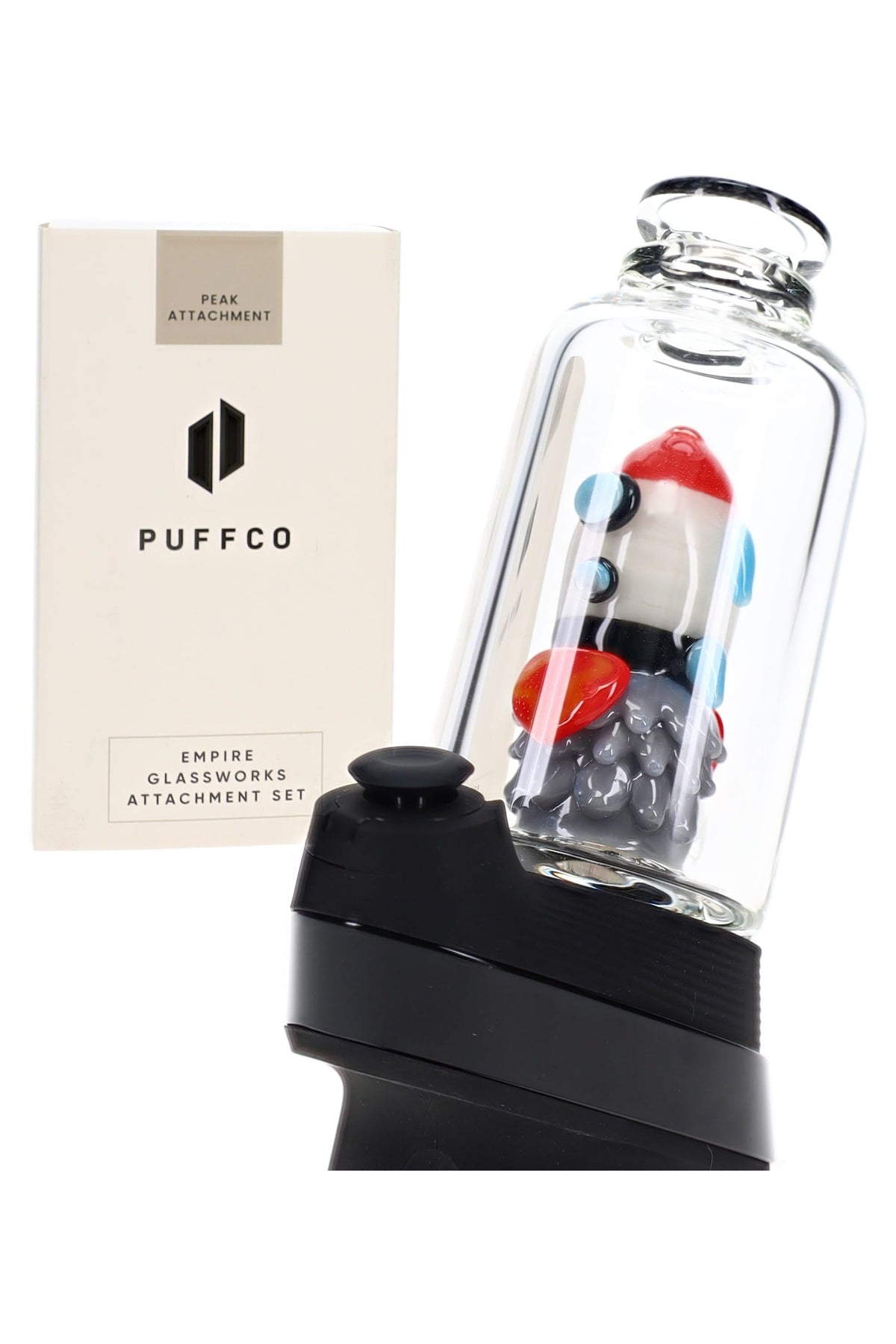 Empire Glassworks “Glow Rocket Ship” Peak Attachment – 4½″ – US-Made