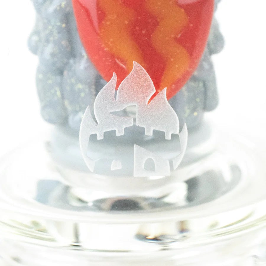 Empire Glassworks “Glow Rocket Ship” Peak Attachment – 4½″ – US-Made