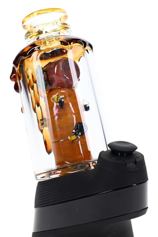 Empire Glassworks “Save the Bees” Puffco Peak Attachment – US-Made