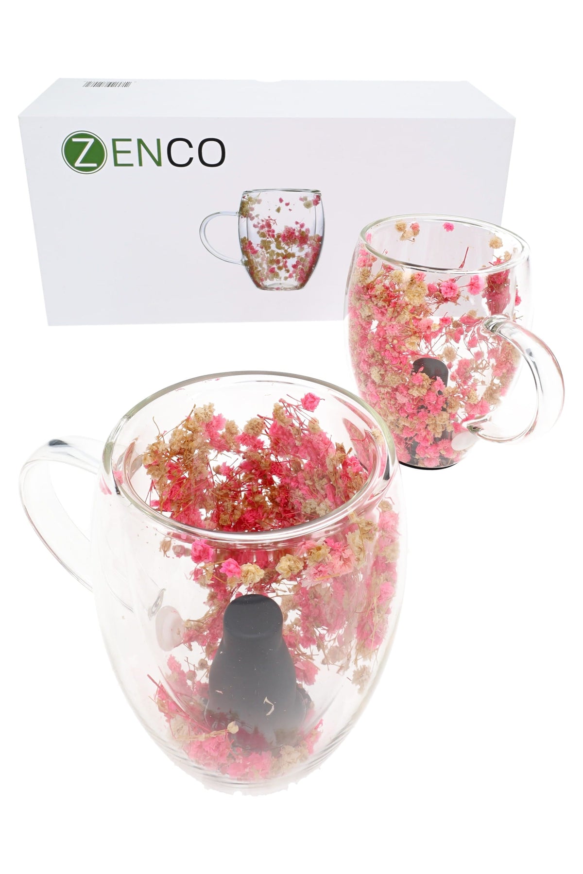 Zenco Flora Cafe Glassware Set – 2-Pack