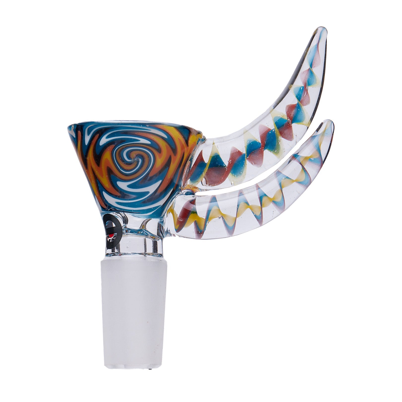 Cheech Glass 2" Wig Wag Dual Horn Bowl