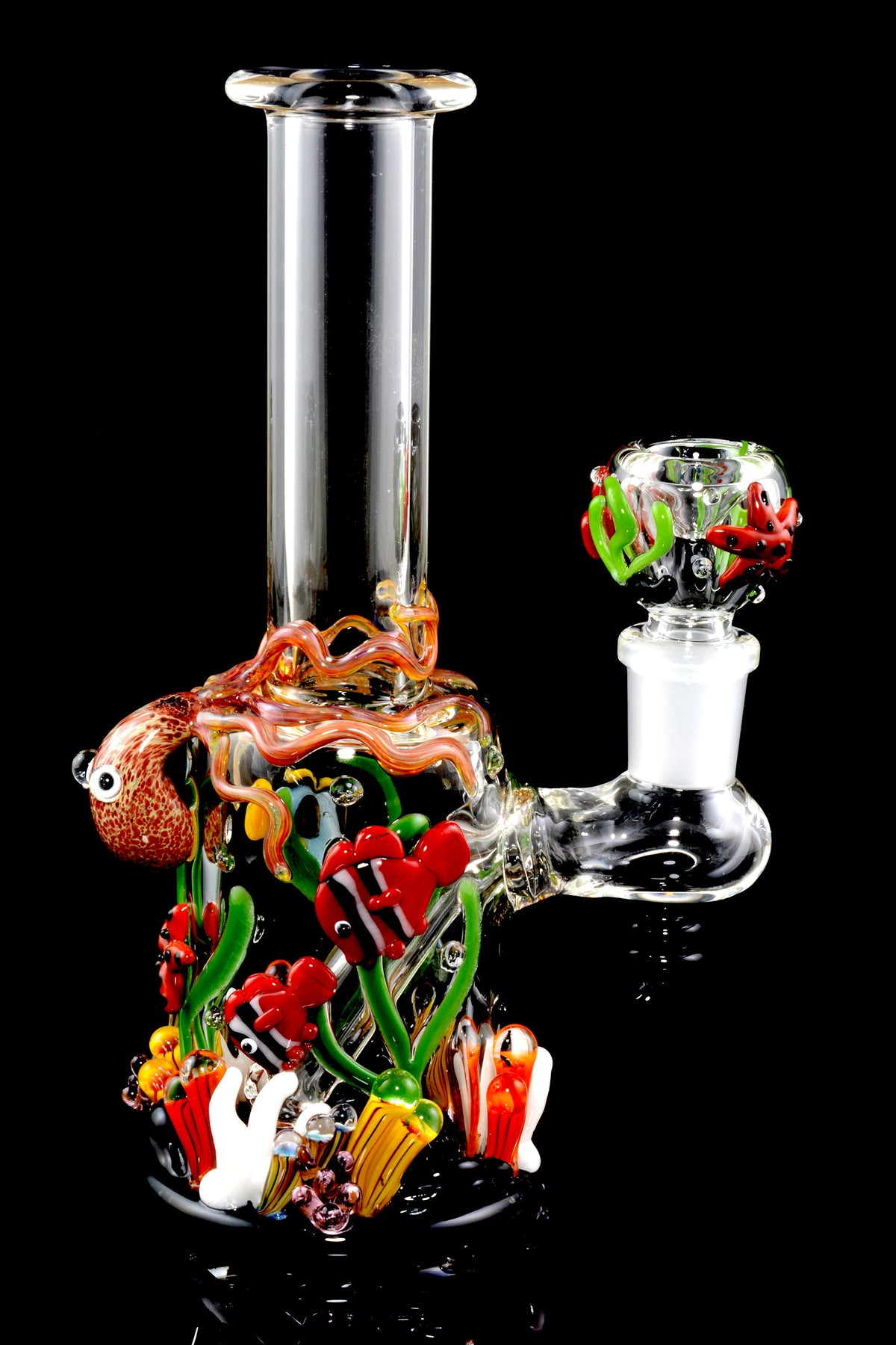 Empire Glassworks “Under the Sea” Glass Mini Rig – 7″ – US-Made