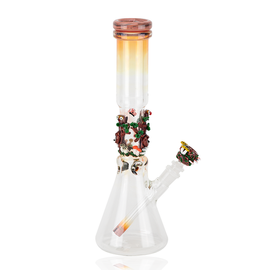 Empire Glassworks 14″ Hootie’s Forest Beaker Bong
