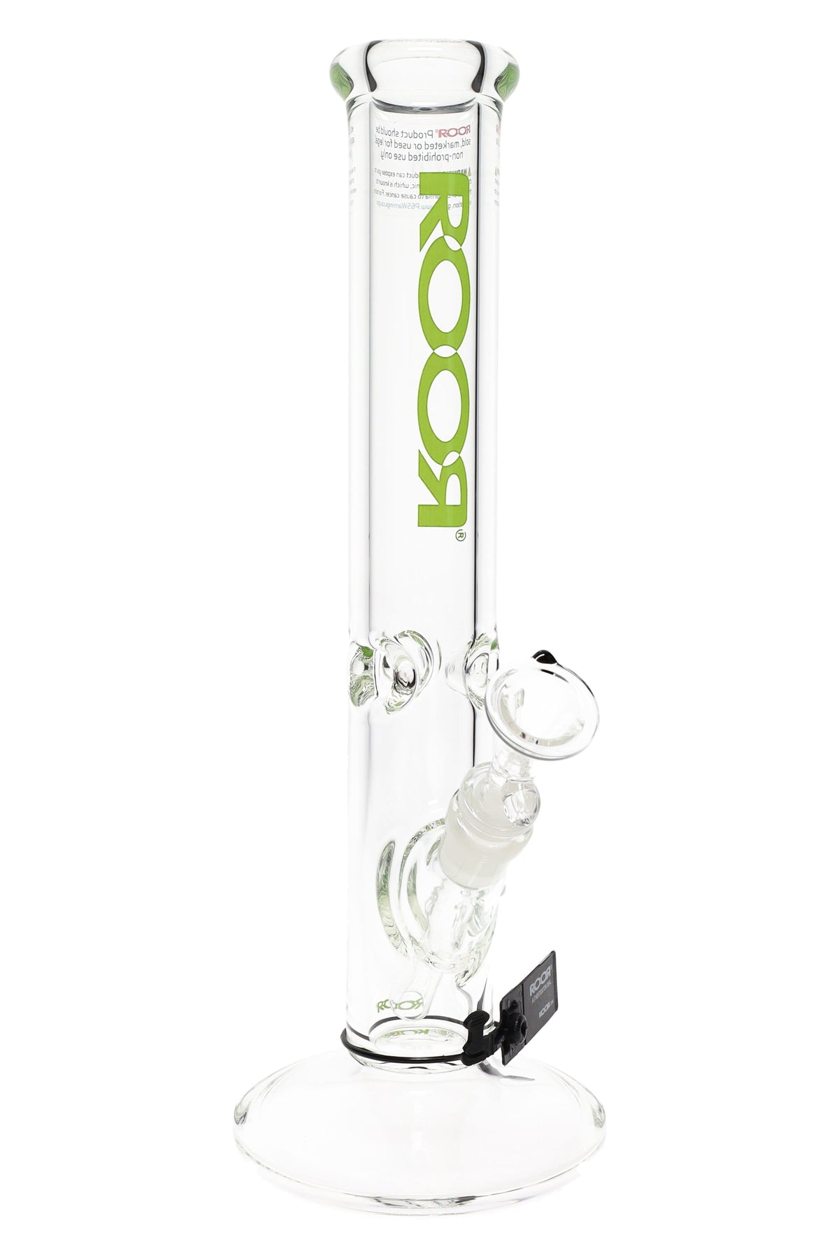 ROOR 14″ Straight Tube Bong – 7 mm Thick – Ice Pinch