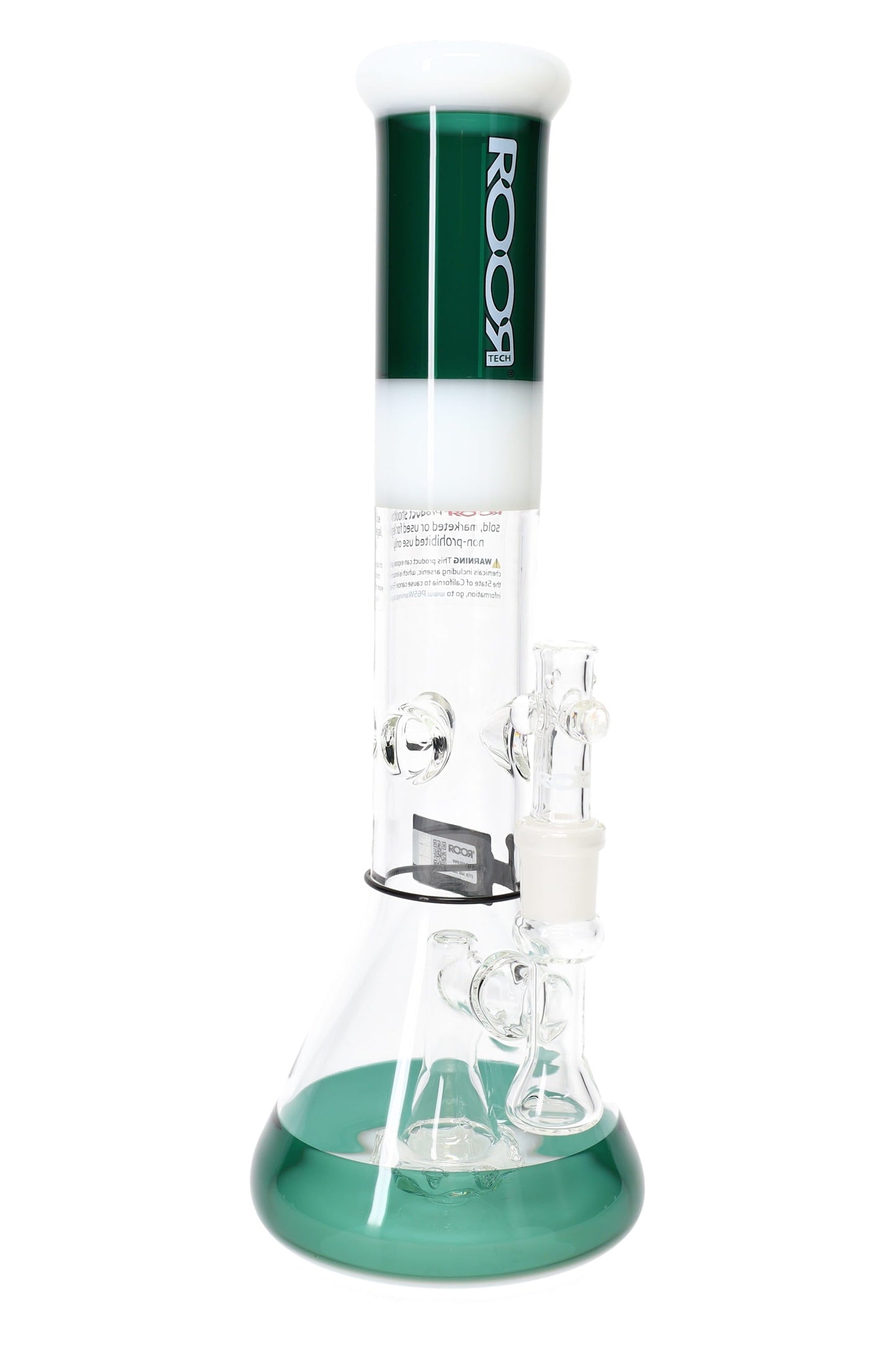 ROOR Tech 14″ Multicolor Beaker Bong with Showerhead Perc – 5 mm Thick