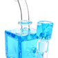 Glass Cube Bong “Chill Box” – Fluid-Filled – Showerhead Perc – 7.5″