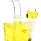 Glass Cube Bong “Chill Box” – Fluid-Filled – Showerhead Perc – 7.5″