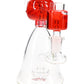 Fluid-Filled Glass Beaker Bong “Little Alien” – Freezable – Showerhead Perc – 6″