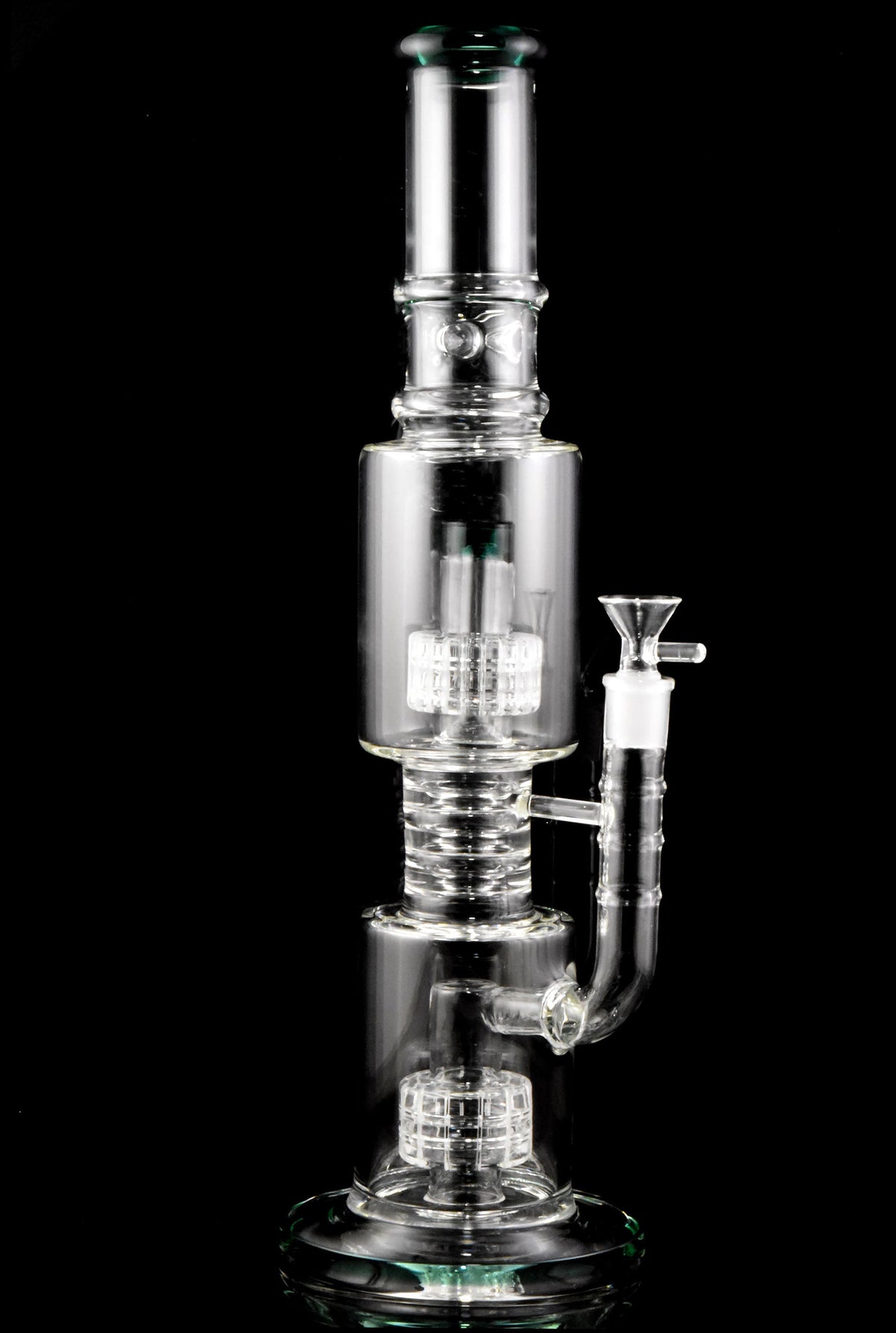 Glass Straight Tube Bong “Matrix Maker” – Double Matrix Perc – GoG