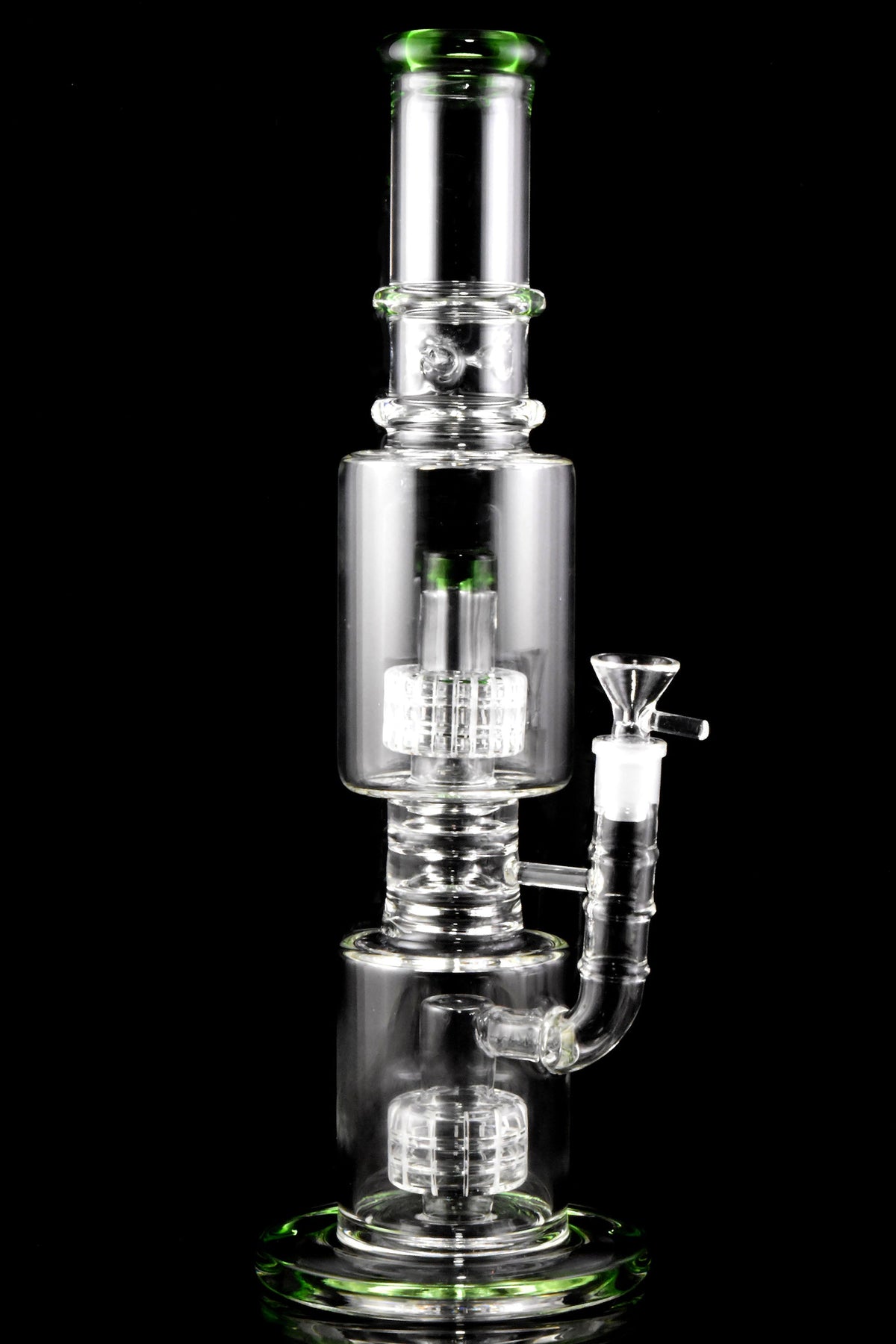 Glass Straight Tube Bong “Matrix Maker” – Double Matrix Perc – GoG