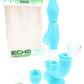 Ooze “Echo” 4-in-1 Silicone/Glass Bubbler & Dab Straw – 14 mm Female