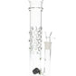 Straight Tube Glass Bong “Bubble Grip” – 14″ – Assorted Colors