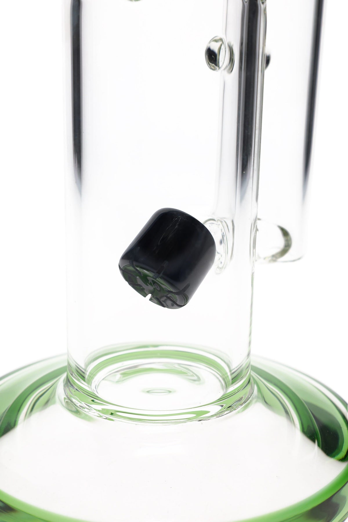 Straight Tube Glass Bong “Bubble Grip” – 14″ – Assorted Colors