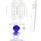 Glass Straight Tube Recycler Bong “Hydra Stack” – Perc – 19″ – Assorted Colors