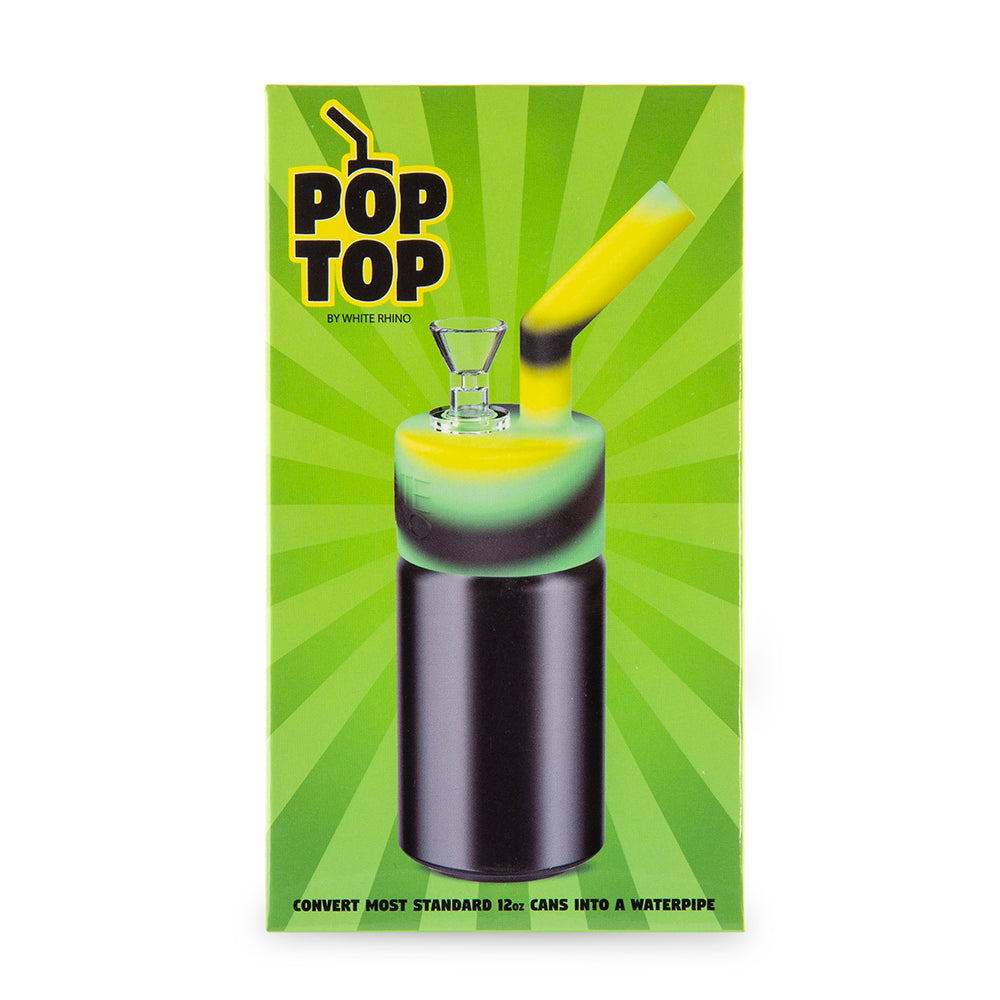 White Rhino Pop Can Top - Black / Green