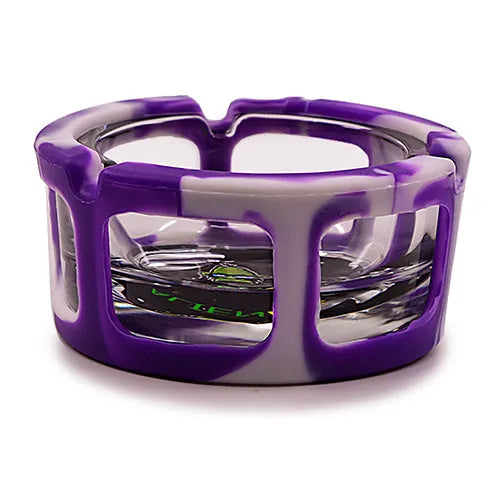 Glass Ashtray With Silicone Sleeve From Space King