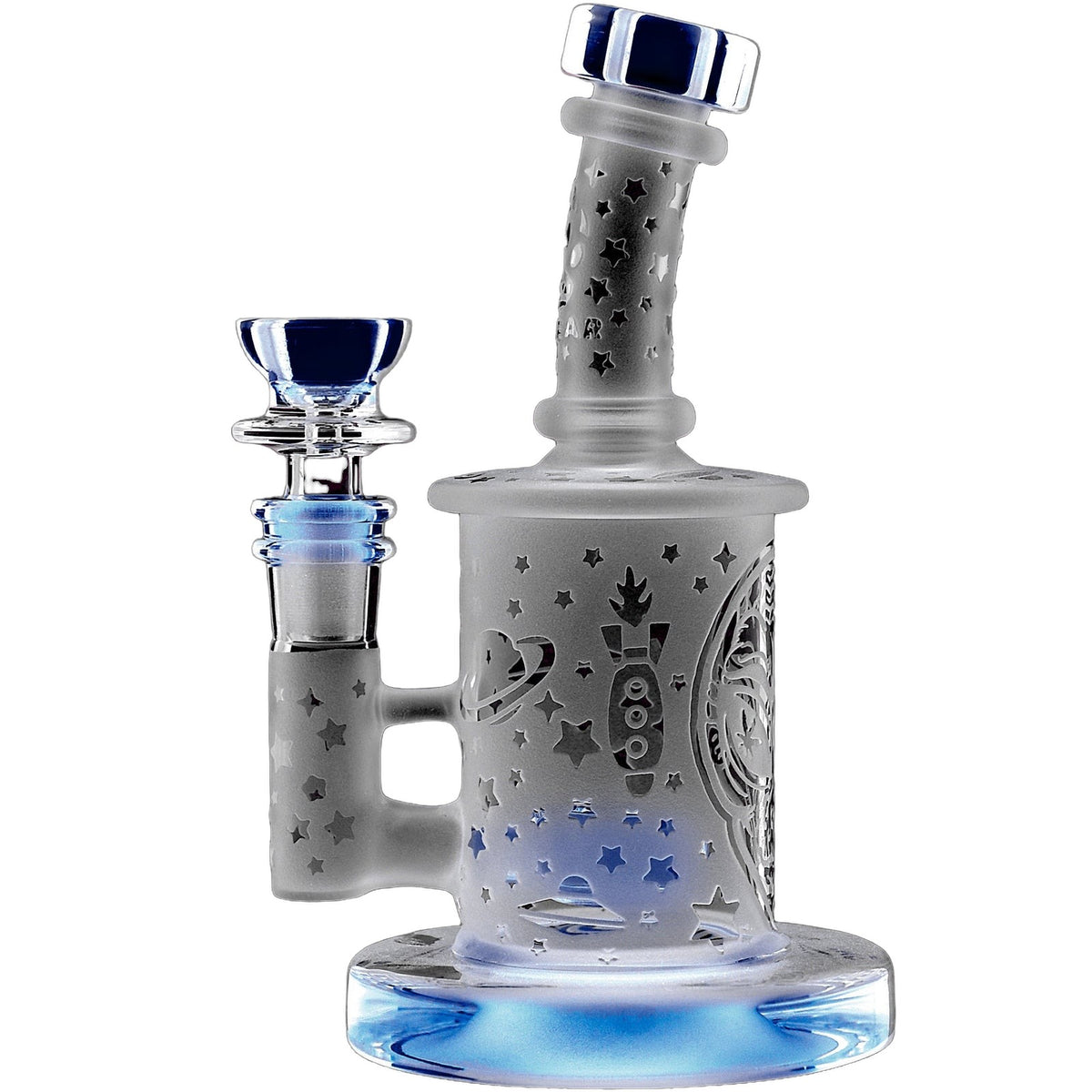 Calibear Sandblasted Flower Of Life Mini Can Bong