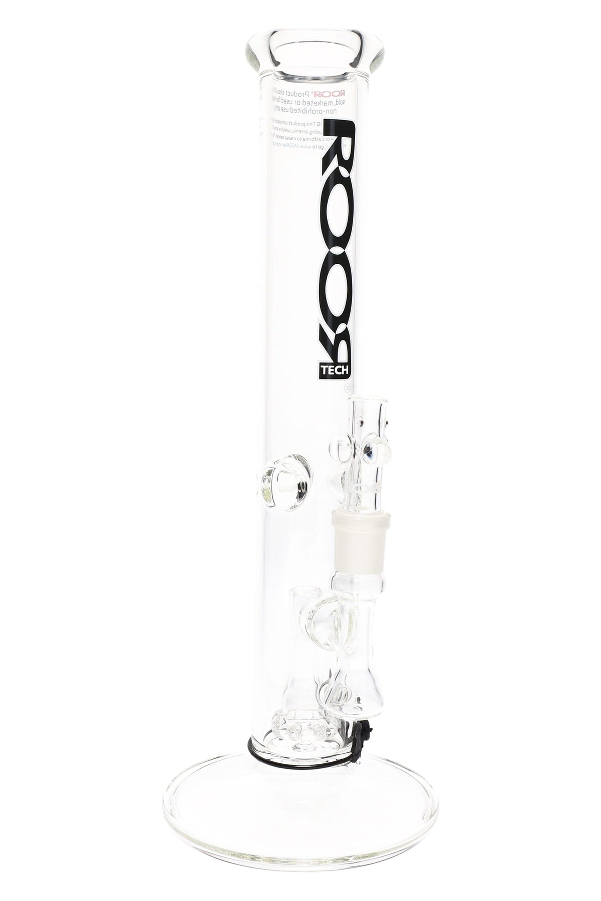 ROOR Tech 14″ Straight Tube Bong with Showerhead Perc – 5 mm Clear