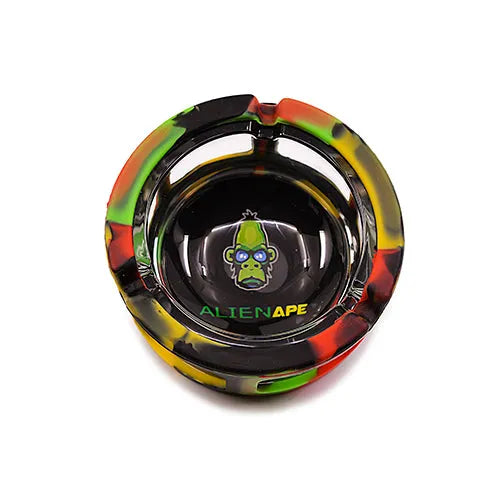 Glass Ashtray With Silicone Sleeve From Space King