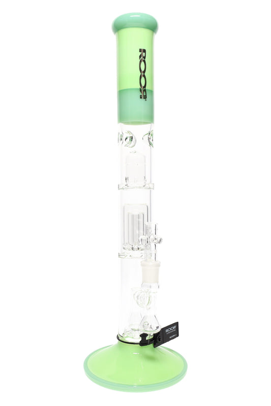ROOR Tech Stemless Straight Tube Bong – Multi Percs – 18″ – 5 mm