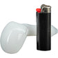 "Drooping Hearts" Solid White Drooper Spoon