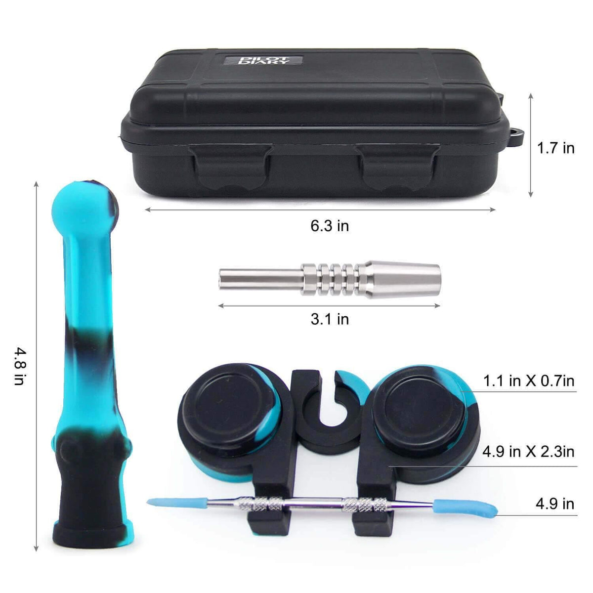 Silicone Honey Straw With Travel Case
